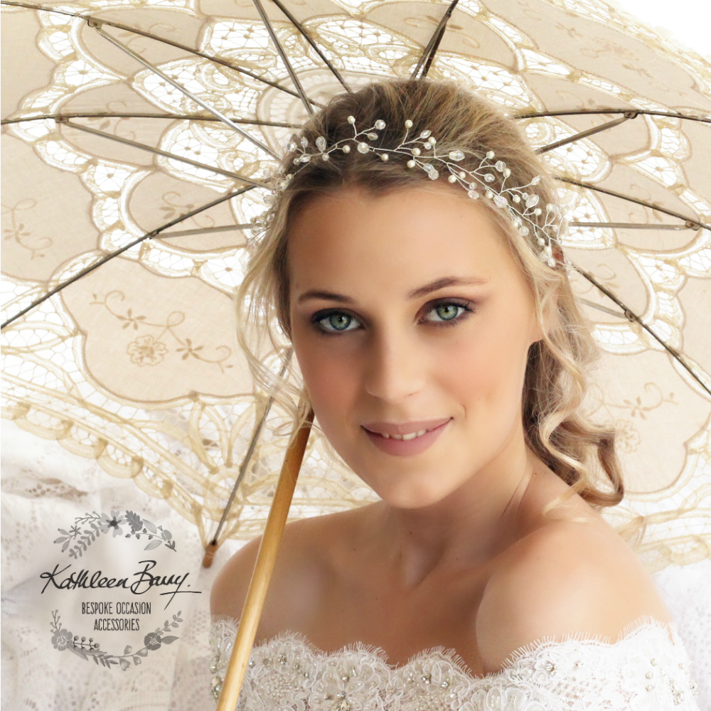 Shannon Bridal Hair Vine Wreath Crown