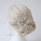 Ana dainty lace hair clip - sage green & pale blues - custom colors to order (two styles available)