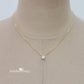 wedding dress open back chain necklace & drop