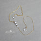 wedding dress open back chain necklace & drop