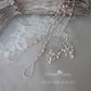 Sarah-Faye Earrings - Rose Gold option - Leaf enamel inlay, pearl & crystal