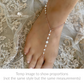 Cherize starfish Barefoot Jewellery Sandals for Brides and bridal party - (Pair) Available in Rose gold, gold or silver