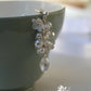 Christine earrings - Blush Pink or Off-white - Rose gold, pale gold or silver