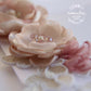 Leah Wedding dress sash belt - floral with lace - Blush pink and dusty pink - bridal accessories