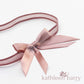 Dusty pink Bridal tossing garter - Bow color options