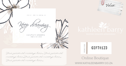 Gift certificate personalized - Bridal shower gift idea - COLORS AVAILABLE - Choose your amount starting FROM: