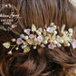 Jackie Bridal Hair Comb - Lavender Plum Gold - Wedding Accessories