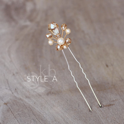 Danita hair pins assorted styles mix and match - assorted finishes available (prices vary)