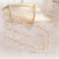 Ethereal Golden Bridal wreath - Crystal & or Pearl - gold bridal wreath - hair vine