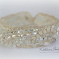 Elmarie vintage Lace Cuff Bracelet - pearl & crystal embellished - wedding bracelet lace - Ivory cream
