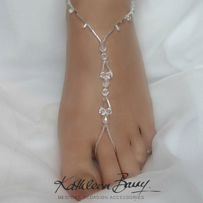 Barefoot Jewellery Sandals for Brides and bridal party - style 006 - (Pair)