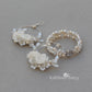 Tana Bracelet Rose gold- pearls and crystals - colors to order