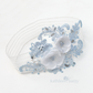 Jess Floral lace garter -  Color options available : pale blue variation