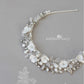Jolene flower and rhinestone crystal pearl tiara style headband - Color options available - Limited stock available