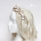 Kerryn floral and pearl hairband taiara style - custom colors to order