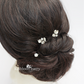 dainty rhinestone bridal hair pins  wedding accessories