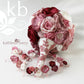 Lily Bridal Hair Crown Wreath Vine in Gold & Blush Pink tones - Wedding Accessories