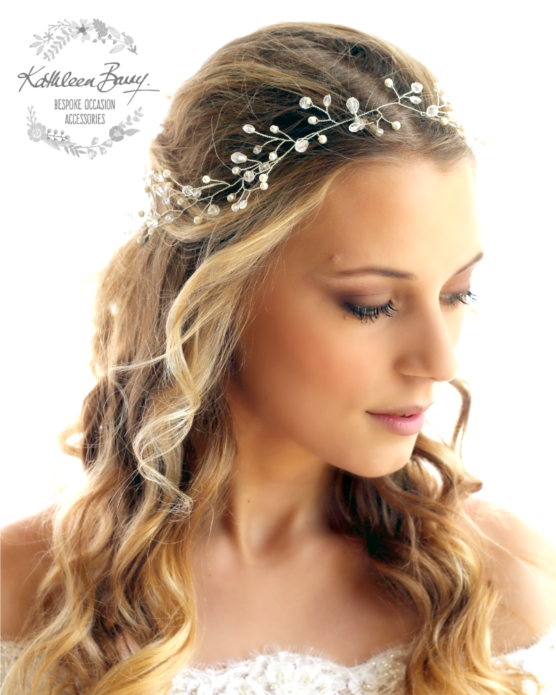 Shannon Bridal Hair Vine Wreath Crown