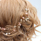Layla dainty flower leaf hair vine - Assorted colors - Rose gold, gold or silver (two sizes) FROM: