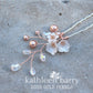 Pink Monica hair pins mix and match - 3 styles - Rose gold, Gold or silver (sold individually)