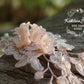 Ntombi Lace bridal hairpiece blush pink rose gold  - wedding hairpiece comb - veil comb