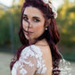 Nicci Bridal flower crown wreath - colors to order - Rose Gold - muted colors