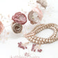 Nicci Bridal flower crown wreath - colors to order - Rose Gold - muted colors