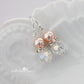 Linda dainty crystal pearl earrings - Sliver only perfect Bridesmaid gift
