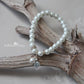 Silver and pearl bracelets Bride or Bridesmaid gift available in White, Ivory/cream or blush pink