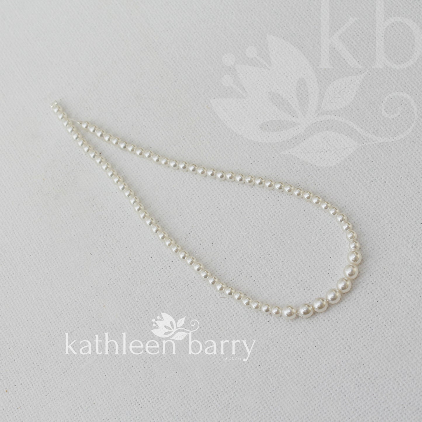 Dainty pearl chain for hair and linking hairpieces or sewing onto garments