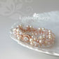Tana Bracelet Rose gold- pearls and crystals - colors to order