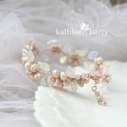 wedding jewelry bracelet rose gold ivory online shop