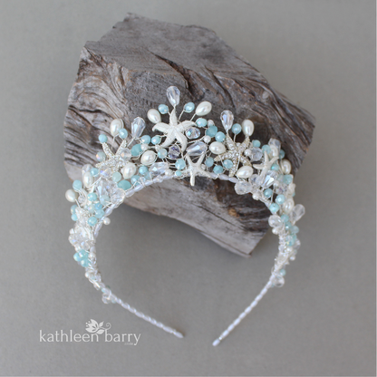 Starfish tiara style crown - assorted colors available
