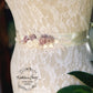 Laurie Dusty Rose Soft Mauve Wedding Dress Sash Bridal Belt, Floral with lace detail