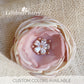 Rose gold dusty pink champagne blush pink - dual purpose hair clip & brooch pin