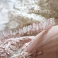 Rose quartz gemstone crown - rose gold