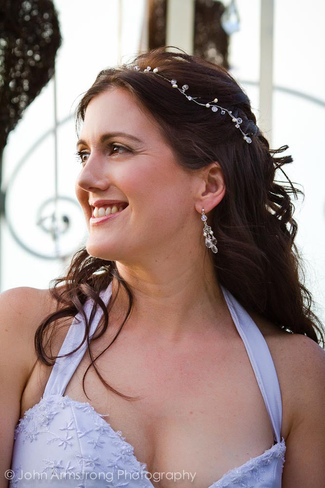 Samantha Crystal Bridal Hair Vine - SILVER, ROSE GOLD OR GOLD (3 PEARL COLORS AVAILABLE)