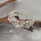 Shelby floral and leaf bracelet - color & metallic options available