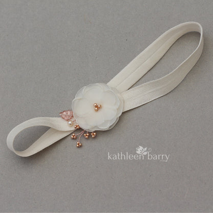 Shelby Taupe / nude / rose gold garter - color options available