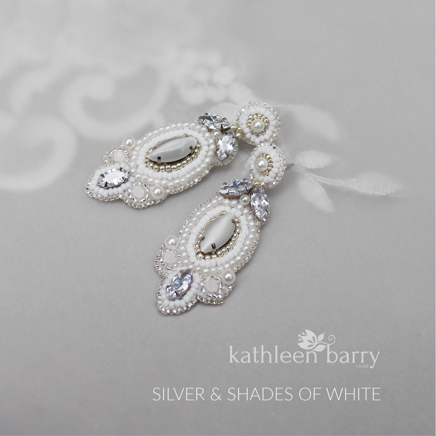 statement wedding earrings white bridal accessories online