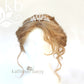 Simple Crystal quartz bridal crown headband