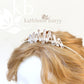 Simple Crystal quartz bridal crown headband