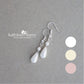 Jaclyn dainty pearl drop earrings - available in 3 pearl colors, rose gold, gold or silver finish