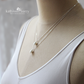 Simple pearl pendant necklace available in Silver, gold or rose gold