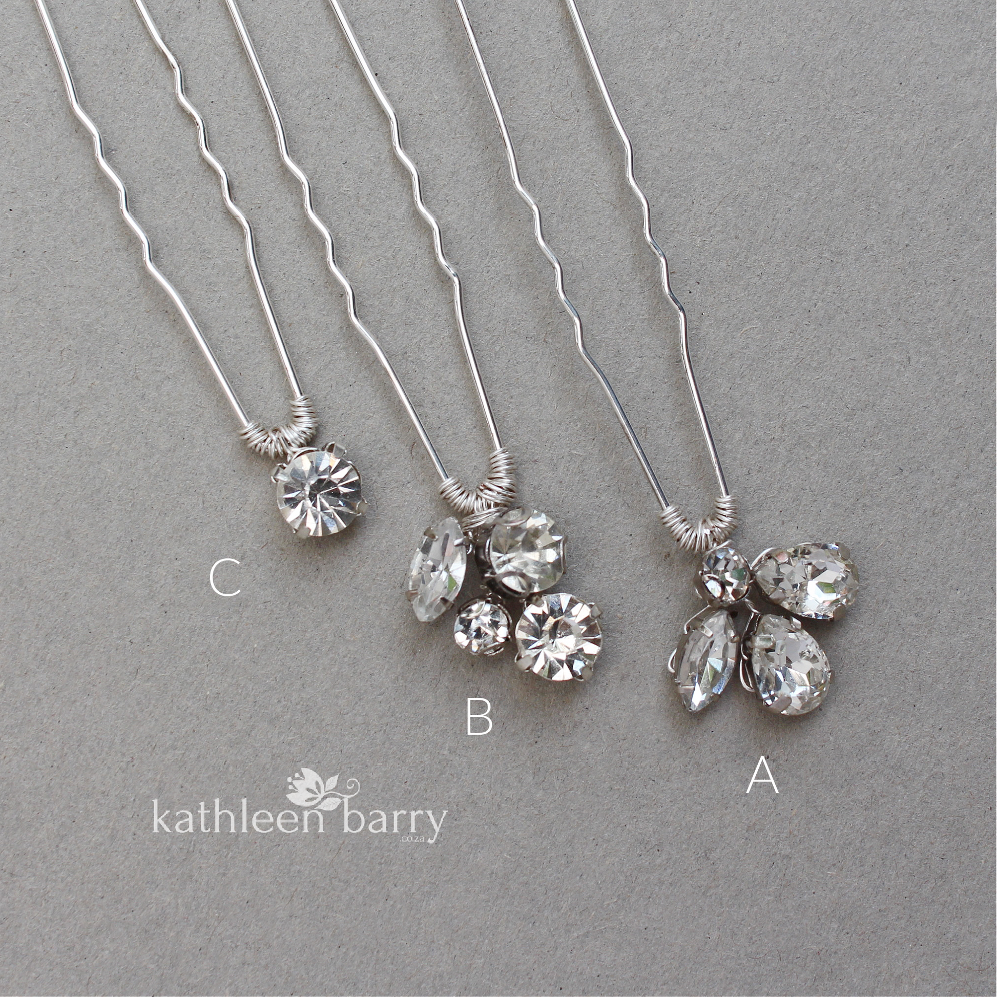 rhinestone diamante hair pins simple wedding hair accessories bridal ideas online shop