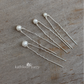 simple single pearl hair pins three color options online