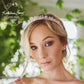 Rose quartz gemstone crown - rose gold
