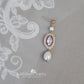Sophia pearl drop earrings available in Rose gold, silver and gold (two styles)