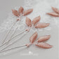 Three leaf hair pin - Rose gold, gold or silver three leaf hair pins (sold individually)