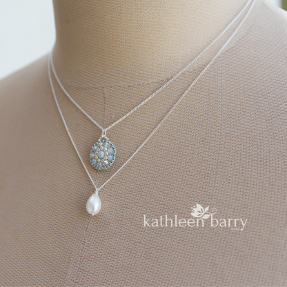 layered necklaces gift necklace mandala bridesmaid sage green online shop